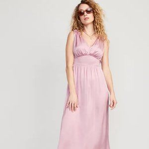 NWT | Old Navy Tie-Back Satin Maxi Dress for Women | Medium